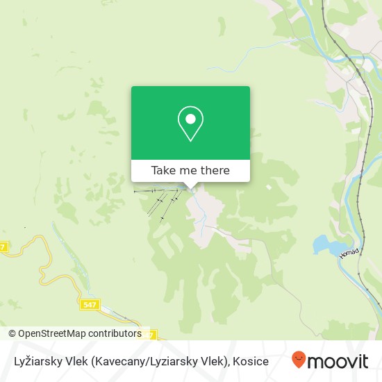 Lyžiarsky Vlek (Kavecany / Lyziarsky Vlek) map