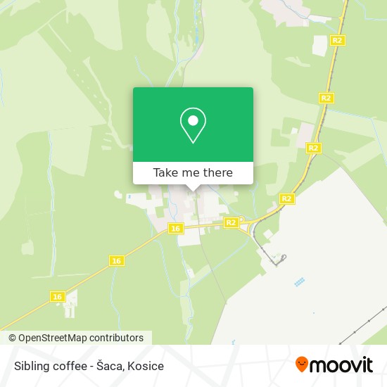 Sibling coffee - Šaca map