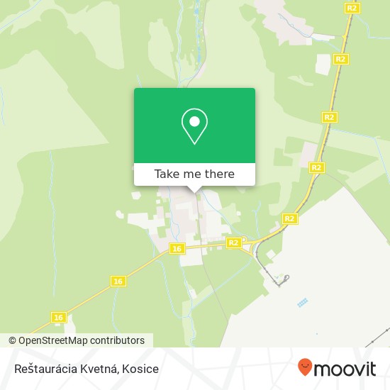 Reštaurácia Kvetná map