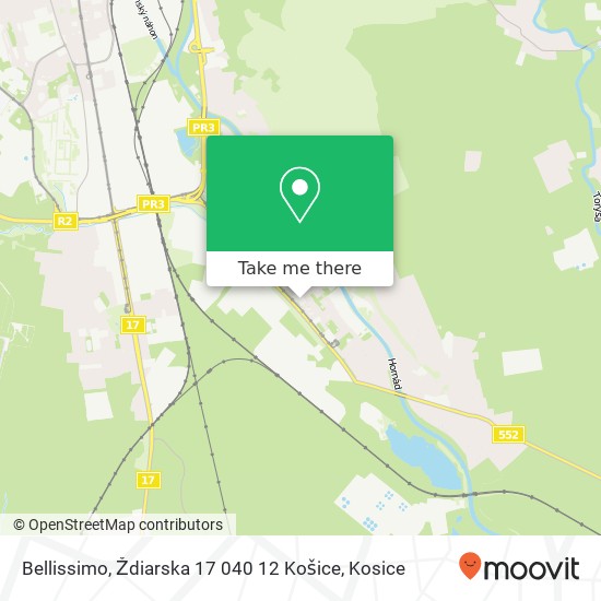 Bellissimo, Ždiarska 17 040 12 Košice map