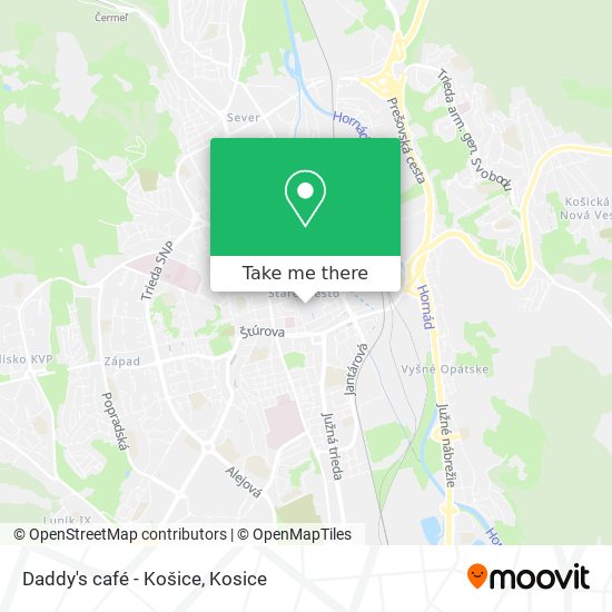 Daddy's café - Košice map