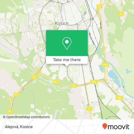 Alejová map