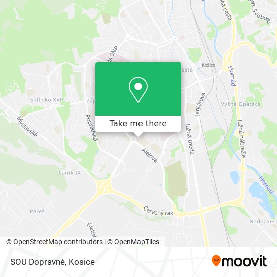 SOU Dopravné map