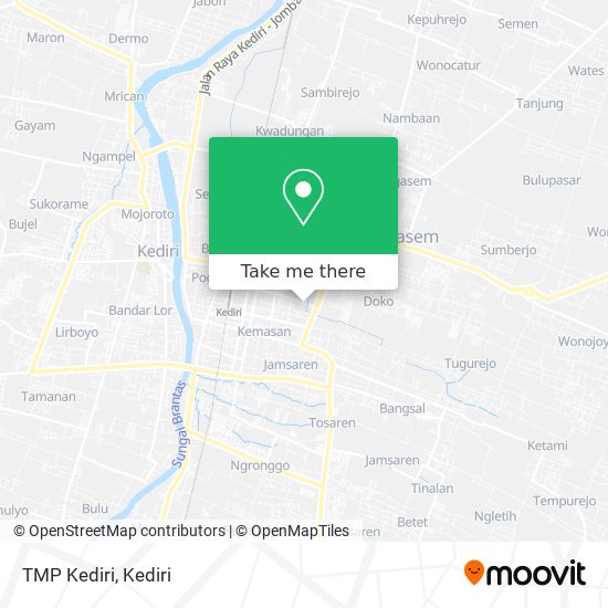 TMP Kediri map