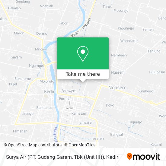 Surya Air (PT. Gudang Garam, Tbk (Unit III)) map