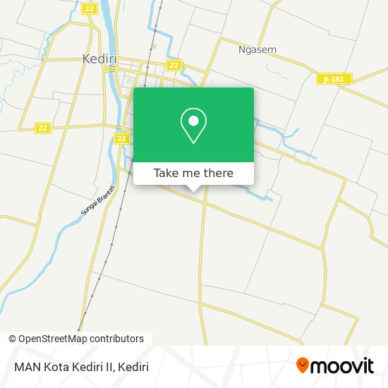 MAN Kota Kediri II map