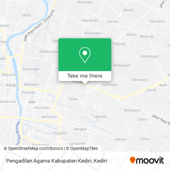 Pengadilan Agama Kabupaten Kediri map