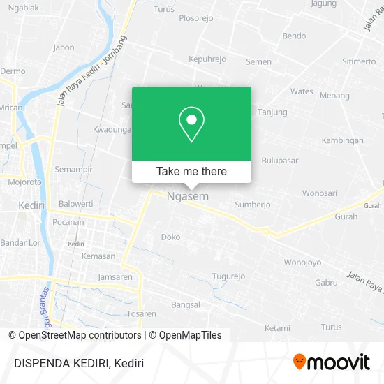 DISPENDA KEDIRI map