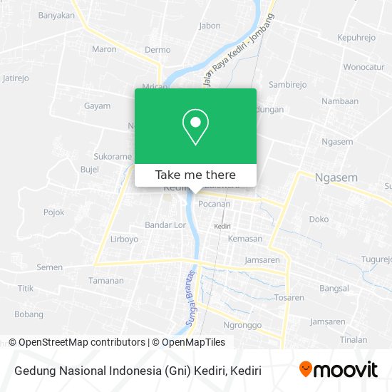 Gedung Nasional Indonesia (Gni) Kediri map