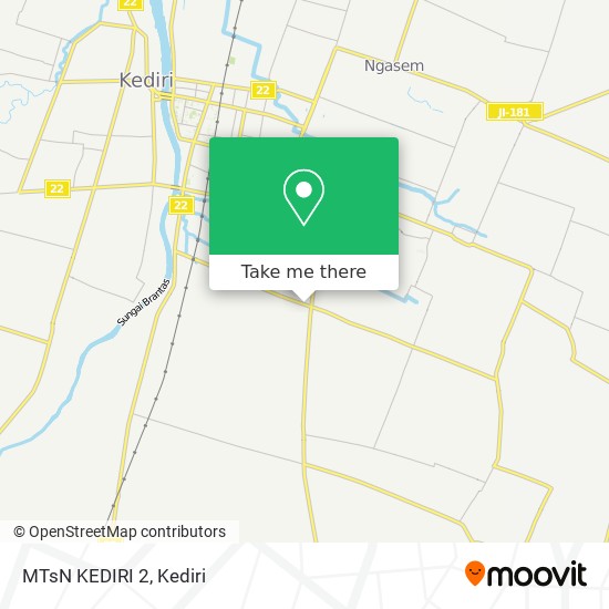 MTsN KEDIRI 2 map