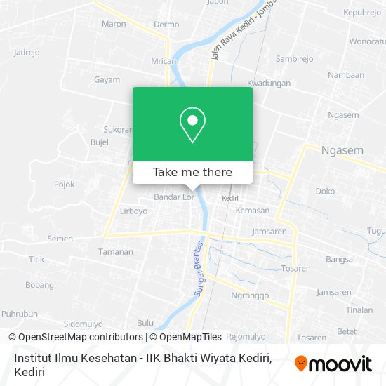 Institut Ilmu Kesehatan - IIK Bhakti Wiyata Kediri map