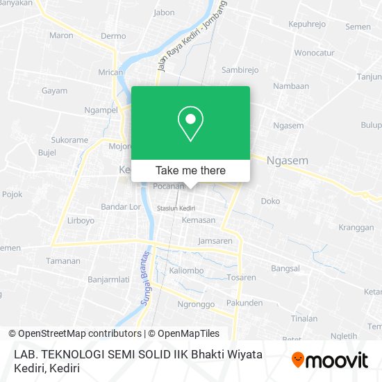 LAB. TEKNOLOGI SEMI SOLID IIK Bhakti Wiyata Kediri map