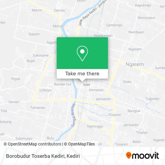 Borobudur Toserba Kediri map