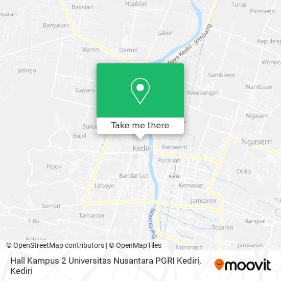 Hall Kampus 2 Universitas Nusantara PGRI Kediri map