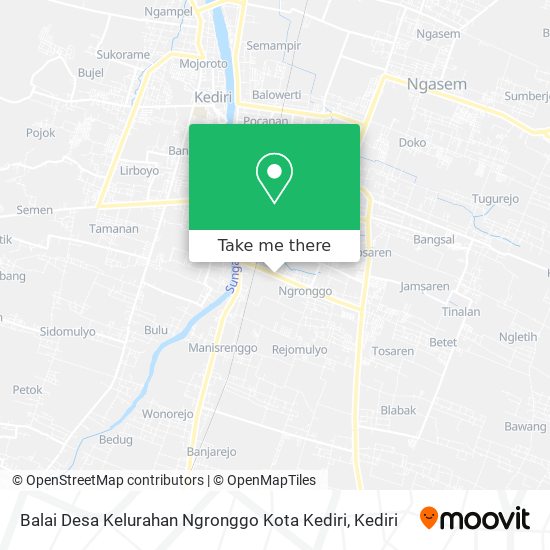 Balai Desa Kelurahan Ngronggo Kota Kediri map