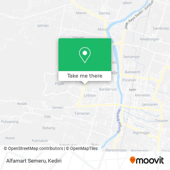 Alfamart Semeru map