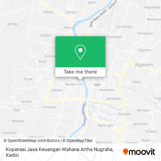 Koperasi Jasa Keuangan Wahana Artha Nugraha map