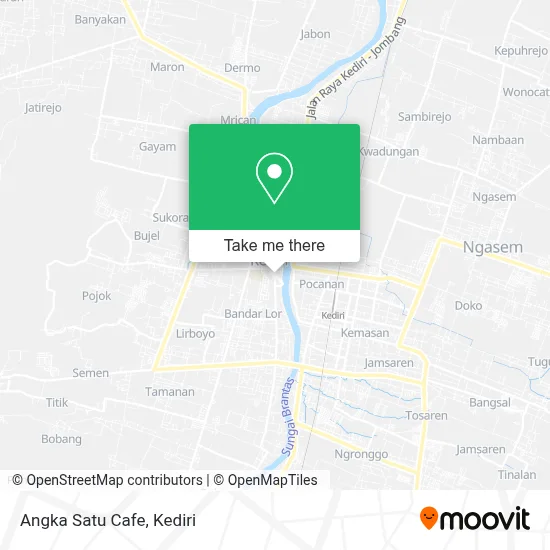 Angka Satu Cafe map