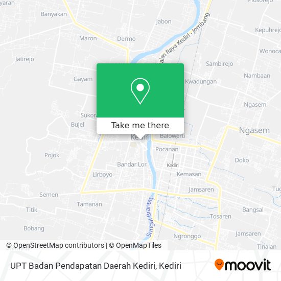 UPT Badan Pendapatan Daerah Kediri map