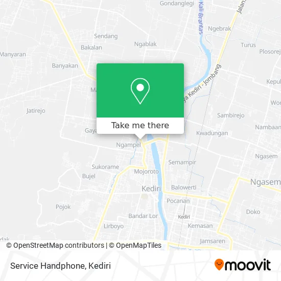 Service Handphone map