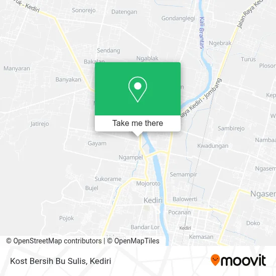 Kost Bersih Bu Sulis map