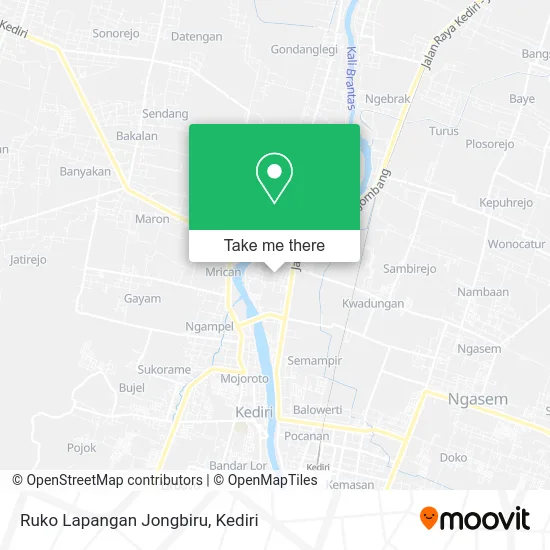Ruko Lapangan Jongbiru map