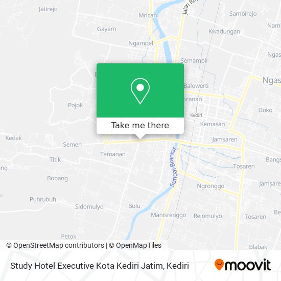 Study Hotel Executive Kota Kediri Jatim map