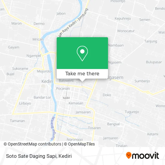 Soto Sate Daging Sapi map