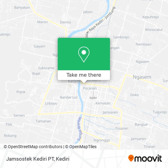 Jamsostek Kediri PT map