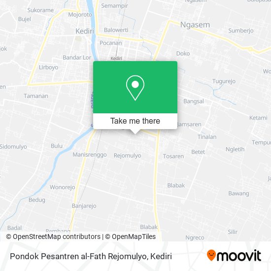 Pondok Pesantren al-Fath Rejomulyo map