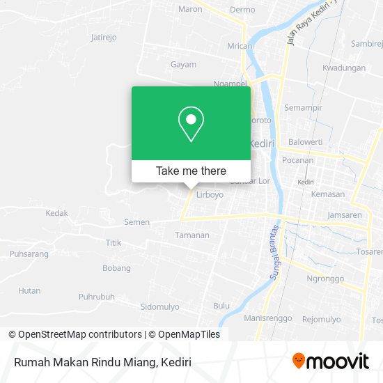 Rumah Makan Rindu Miang map