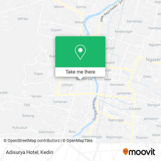 Adisurya Hotel map