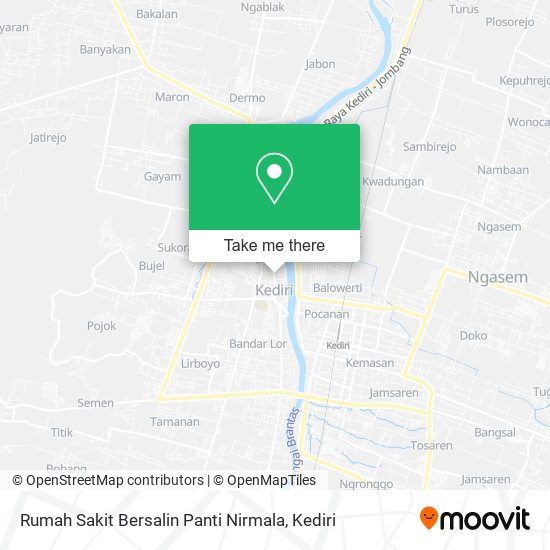 Rumah Sakit Bersalin Panti Nirmala map