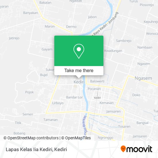 Lapas Kelas Iia Kediri map