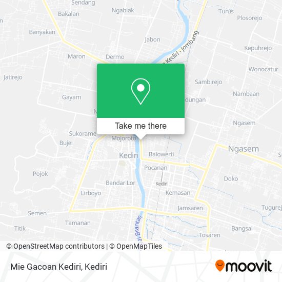 Mie Gacoan Kediri map