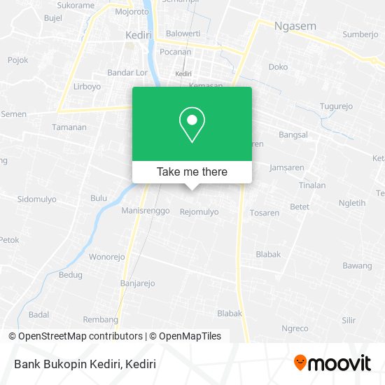 Bank Bukopin Kediri map