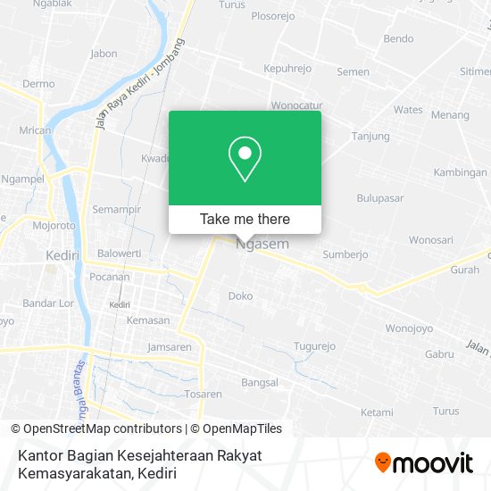 Kantor Bagian Kesejahteraan Rakyat Kemasyarakatan map