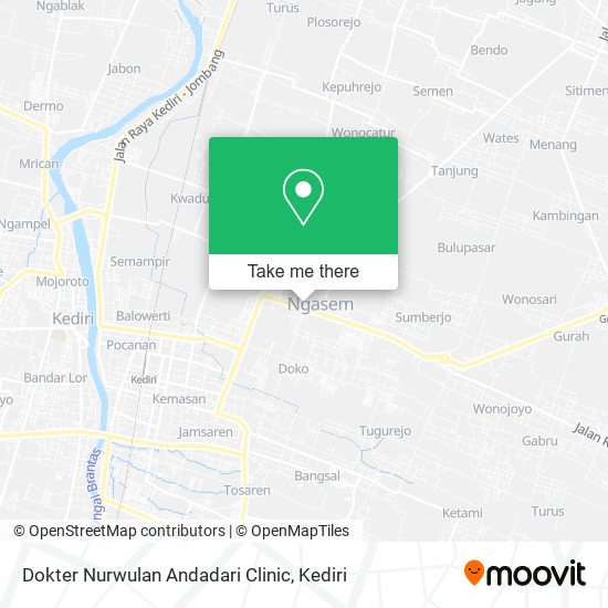 Dokter Nurwulan Andadari Clinic map