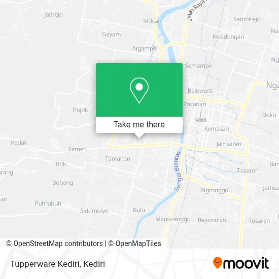 Tupperware Kediri map