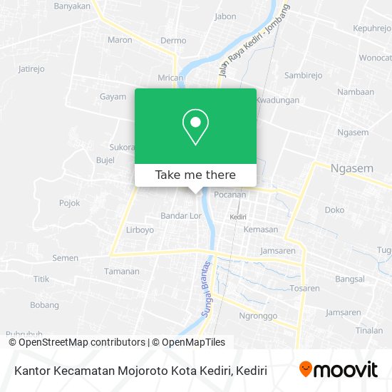 Kantor Kecamatan Mojoroto Kota Kediri map