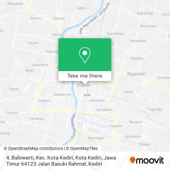 4, Balowerti, Kec. Kota Kediri, Kota Kediri, Jawa Timur 64123 Jalan Basuki Rahmat map