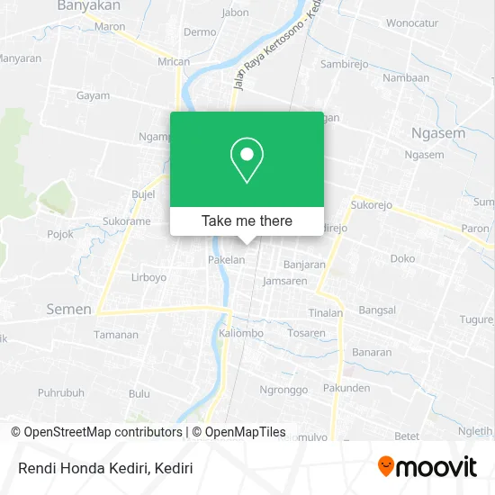 Rendi Honda Kediri map
