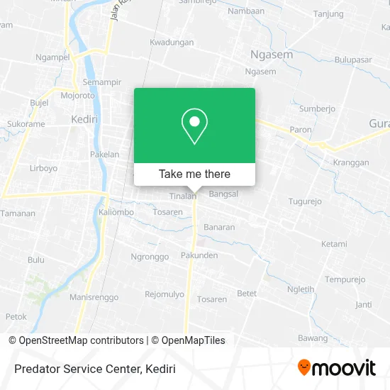 Predator Service Center map