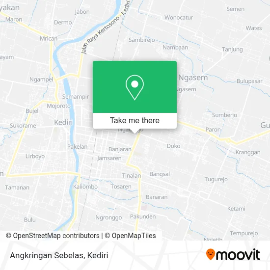 Angkringan Sebelas map