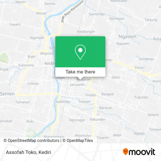 Assofah Toko map