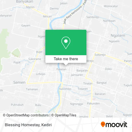 Blessing Homestay map