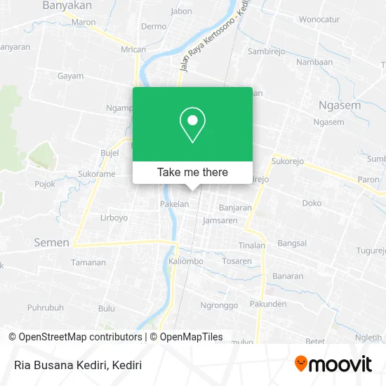 Ria Busana Kediri map