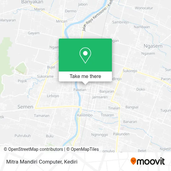 Mitra Mandiri Computer map