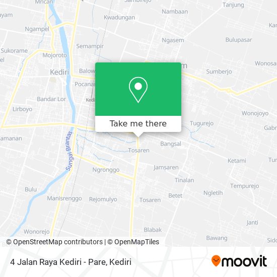 4 Jalan Raya Kediri - Pare map