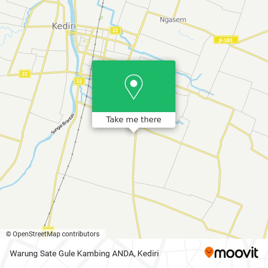 Warung Sate Gule Kambing ANDA map